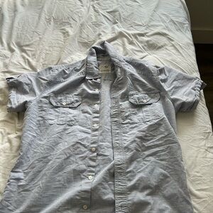 Old Navy Men's Light Blue Casual Button Down Shirt and needing money